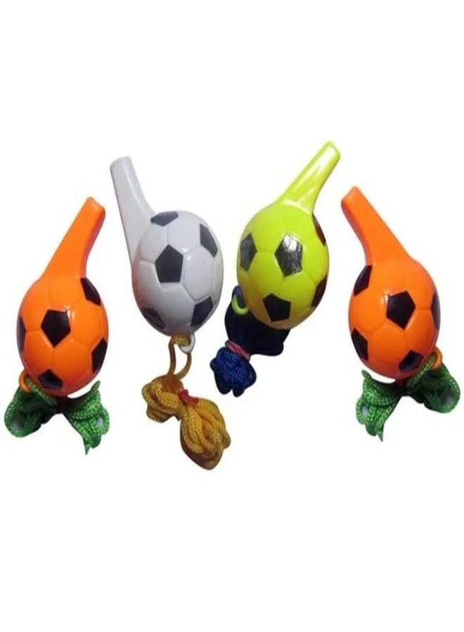 Evisha مجموعة من 12 صفارة مطبوعة برسومات كرة القدم من إيفيشا لحفلات أعياد ميلاد الأطفال (مجموعة من 12 قطعة) - Image 1